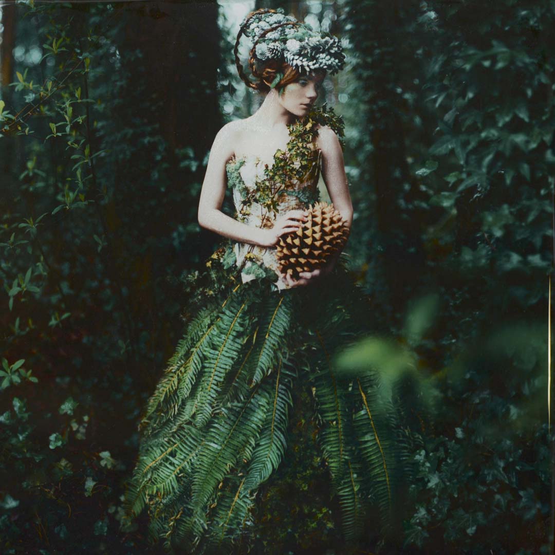 Kindra Nikole, The Forests Secret, mixed media: photography acrylic embelli...
