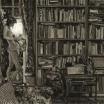 Dorian Vallejo, A Thousand Evenings, pen and ink, 12 x 18, 25.5 x 19.75 inches framed, $3,200