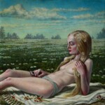 Jana Brike, Strawberry Fields Forever, oil on canvas, 20 x 20 inches, $2,200
Musical Inspiration: “Strawberry Fields Forever” by The Beatles