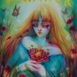 Lara Dann, The Blossom Maker (Summer), acrylic on deep set cradled wood panel, 8 x 10 x 2 inches, $350