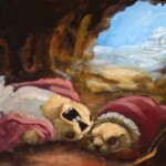 Henry Schreiber, Winter, oil on wood, 5 x 7 inches, $375 ($1500 for set)