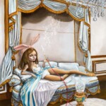 Kukula, Riri's Chamber, oil on board, 19 x 23 inches, 33 x 29 inches framed, SOLD