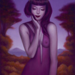 Syd Bee, Achelois, oil on wood, 12 x 18 inches, $900