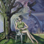 Joseph Weinreb, Rebirth, oil on panel, 16 x 20 inches, $950