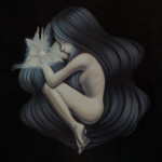 Shannon Bonatakis, Awaken, acrylic on canvas, 14 x 16 inches, 17.5 x 19.5 inches framed, $1,400