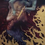 “Ghosts of Lover’s Past”, oil and goldleaf on board, 20 x 38 inches, Please inquire on pricing: info@havenartgallery.com