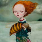 “Hunter", oil on wood 17.8 x 19.7 inches, 21.2 x 23.2 inches framed, $3,000