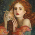 Annie Stegg Gerard, "Red Deep" oil on canvas, 7.25 x 9.75 inches, 13 x 16 inches framed, $2,500