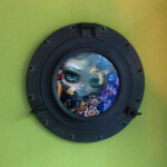 Jasmine Becket-Griffith, "Black Moor Porthole", acrylic on panel, 8 inches diameter, 13 inches diameter in frame, $1800