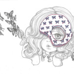 Camilla d’Errico, "Phantom of the Sky", graphite, colored pencil, pen & ink, 5 x 7 inches, 9.5 x 7.75 inches framed, $250