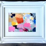 Camilla d’Errico, Untitled 3 (Acid Trip), oil on palette paper, 8 x 10 inches, 9.5 x 11.5 inches framed, $100