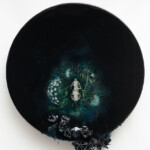 Regan Rosburg, "Vanitas IV”, Three-dimensional sculptural painting (paint, mylar, silk, wood, foam, resin, pheasant wings, wasp nests, squirrel skulls), 23 x 26 x 4 inches, $6,000