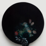 Regan Rosburg, "Vanitas V” Three-dimensional sculptural painting (paint, mylar, silk, foam, resin, wasp nest, wolf spider, lizard, bones, squirrel skulls), 29 x 31 x 5 inches, $9,000