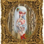 "Lilya & Pussypus", framed, oil on panel, 11.5 x 16 inches, 18.5 x 20 x 3.5 inches framed, $8,500 (SOLD)