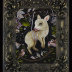"The Offering” oil on wood, antique frame, 2016, 9 x 12 inches, 13.5 x 16.75 inches framed, $6700. (SOLD)