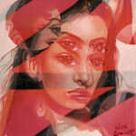 Alex Garant, "Strawberry Cream”, oil on canvas, 6 x 6 inches, $250
