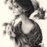 Susannah Kelly, "Dream", graphite on paper, 5 x 7 inches, 7 x 9 inches framed, $285 (All Three: $800)