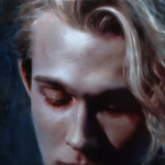 Ling Ly, “Oltremare”, oil on hardboard, 6 x 8 inches, $520
