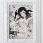 Julie Filipenko, "Soul Toucher 1", mixed media on paper, 14 x12 inches framed , $800