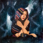 Sasha Ira, ‘Enchantment’, oils, acrylic, and ink on panel, 16 x 20 inches, $900 | Musical Inspiration: “The Snow is Dancing” by Claude Debussy