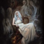 Joseph Weinreb, “Dead Souls”, oil on panel, 16 x 20 inches, $1,200 | Musical Inspiration: “Dead Souls” by Nine Inch Nails
