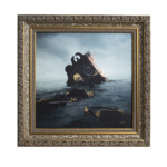 "Quadrante", Unique, Digital Photograph Embellished with 24 Karat Gold Leaf on Hahnemuhle Photo Rag Satin, 7 x 7 inches, 9 1/4 x 9 1/4 inches framed, Please inquire