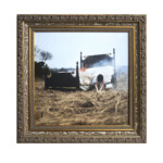 "Stordito", Unique, Digital Photograph Embellished with 24 Karat Gold Leaf on Hahnemuhle Photo Rag Satin, 7 x 7 inches, 9 1/4 x 9 1/4 inches framed, Please inquire