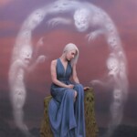 Matt Dangler, “The Demon Cycle”, oil on linen, 60 x 48 inches, 75 x 60 inches in hand painted frame, $24,000