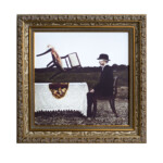 "Vertenza", Unique, Digital Photograph Embellished with 24 Karat Gold Leaf on Hahnemuhle Photo Rag Satin, 7 x 7 inches, 9 1/4 x 9 1/4 inches framed, Please inquire