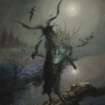 Adam Burke, “Púca”, aceylic on canvas, 16 x 20 inches, $800 | Mythological Inspiration: Púca (Irish folklore)