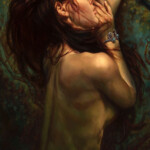 Michael C. Hayes, “Nereid”, oil on panel, 12 x 20 inches, $2,000 | Mythological Inspiration: Nereid