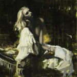 Nadezda, “Echoes”, oil on panel, 8 x 8 inches, $540