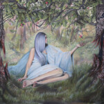 Joseph Weinreb, “The Gift”, oil on canvas, 20 x 24 inches, $1,800 | Mythological Inspiration: Adam & Eve
