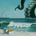 Vince Natale, “The One that Got Away”, oil on panel, 5 x 7 inches, $800