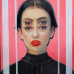 Alex Garant, "Conversation with Self", oil on canvas, 20 x 16 inches, $1,650