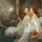 Annie Stegg Gerard, "Flight of Dischord", oil on canvas, 11 x 14 inches, $4,400