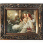 Annie Stegg Gerard, "Flight of Dischord", oil on canvas, 11 x 14 inches, $4,400