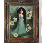 Annie Stegg Gerard, "Guarding the Moon", oil on canvas, 24 x 18 inches, $8,400