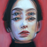 Alex Garant, "Pretty Odd", oil on birch panel, 12 x 9 inches, $550