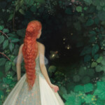 Annie Stegg Gerard, "The Lighted Path", oil on canvas, 10 x 8 inches, $3,000
