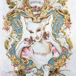 Kelly Houghton, "Portrait of Madame Du Barry", acrylic, 16 x 12 inches, $1,600