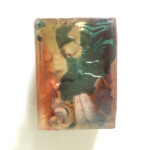 Marc Scheff, "Possession", gold leaf and mixed media in layered resin, 7 x 5 x 4 inches, $500