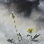Brian Mashburn, "Dandelions," oil on canvas, 8 x 7 inches, $700