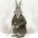 Travis Louie, "Jackalope Boss," acrylic on board, 18 x 14, Please Inquire