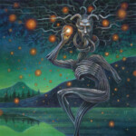 Brendon Flynn, “Heed The Greenman”, acrylic on board, 12 x 12 inches, $740