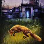 Brin Levinson, “Static Wilderness”, oil on panel, 24 x 19 inches, $1,600