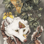 Lauren Marx, “Last Summer Breath”, pen, watercolor, ink, marker, colored pencil, and graphite on hot-pressed watercolor paper, 10.75 x 16 inches, $1,050