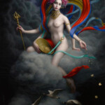 Chie Yoshii, "Salvation", oil on canvas, 36 x 26 inches.