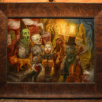 Chris Mars, "The Buskers Union", oil on panel, 12 x 16 inches, $7,500 (Framed)