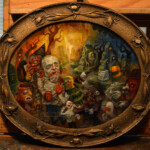 Chris Mars, "The Paperboy", oil on panel, 13 x 17 inches, $7,500 (Framed)